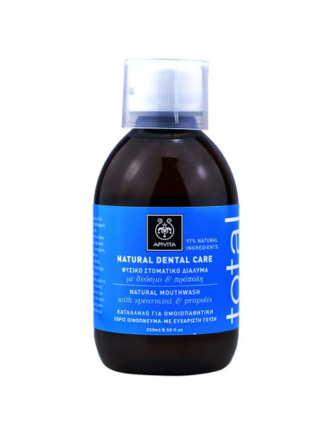 APIVITA ENJUAGUE BUCAL NATURAL con hierbabuena y propóleo 250ML