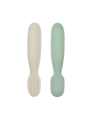 BEABA PRECUCHARAS SILICONA 2UDS VERDE/GRIS