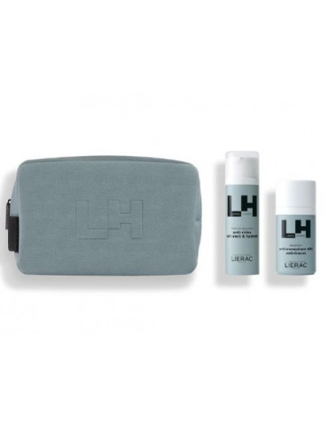 LIERAC XMAS Neceser Hombre LH Fluido Anti Edad 50ml +Desodorante Antitranspirante 48h